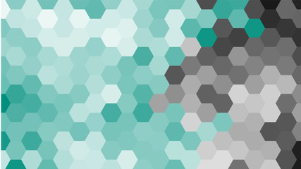 Pastel blue geometric hexagon pattern without contour.