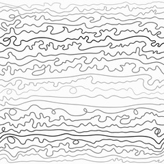 Colourful curved hand-drawn lines in grey tones on  white. 