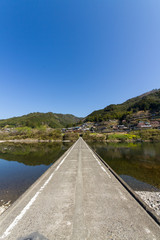 Obraz premium 高知県四万十市 岩間沈下橋
