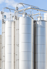 Chemical plant, silos
