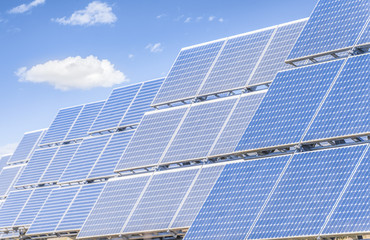 Solar panels to produce green energy.