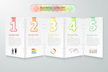 Business concept infographics. Vector illustration. 