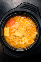 Korean noodles with Kimji soup