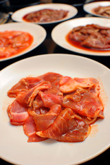 Fresh Beef and pork for Korean barbecue