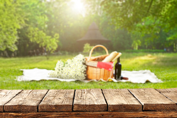 table background and picnic time 
