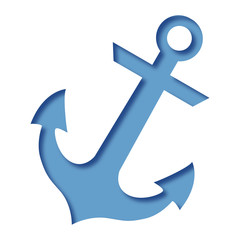 Obraz premium Logo ancre marine.