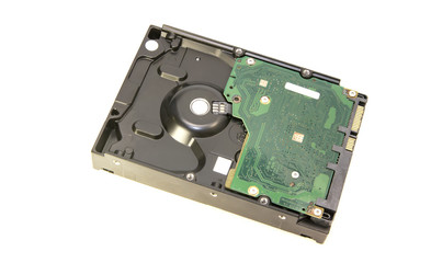 HDD (hard disk drive) for storage data isolated on white background