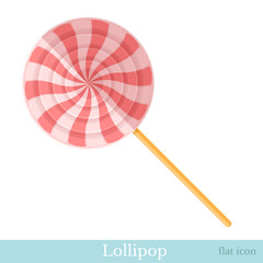 Flat icon lollipop on white