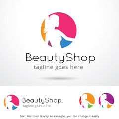 Beauty Shop Logo Template Design Vector 