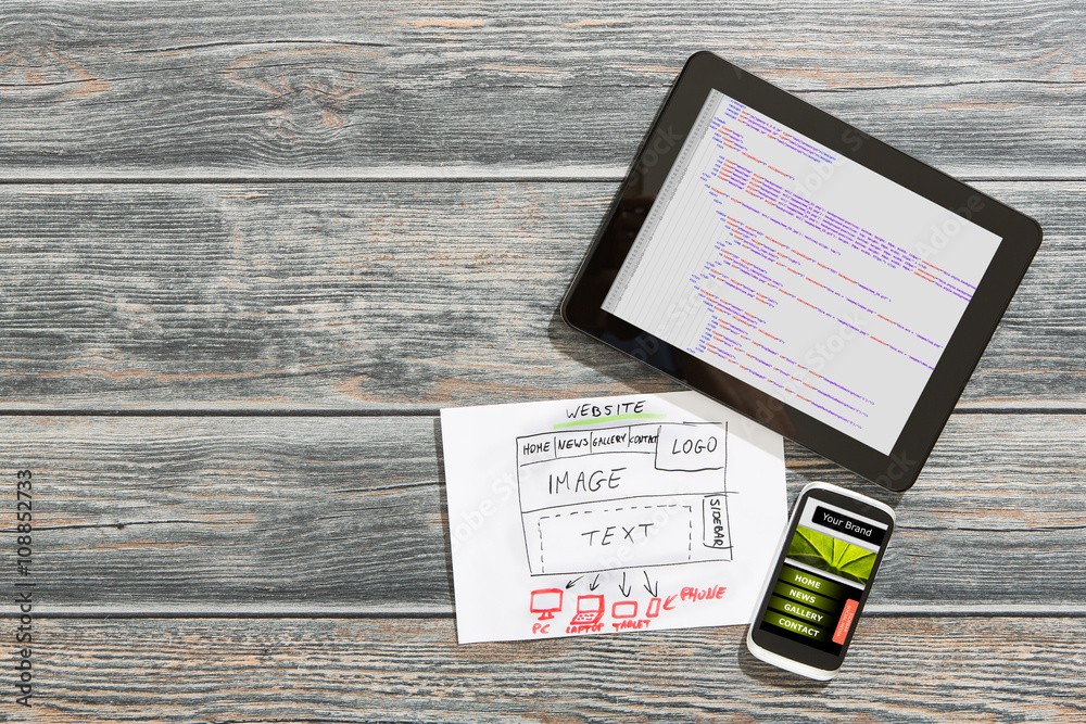 Sticker responsive web design