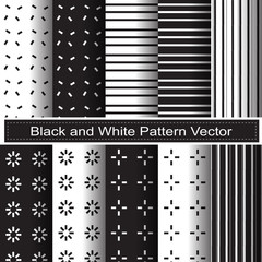 black and white pattern vector