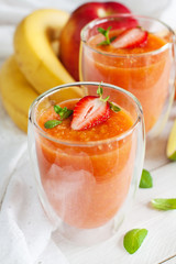Fresh fruit smoothies
