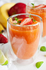 Fresh fruit smoothies