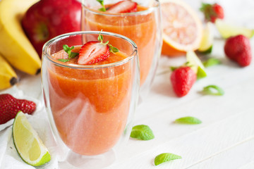 Fresh fruit smoothies