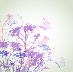 Abstract floral background