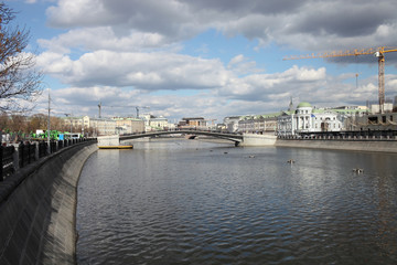 Obraz premium Luzhkov Bridge. Moscow, Russia