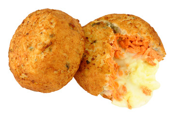Salmon And Cheese Filled Fish Cakes