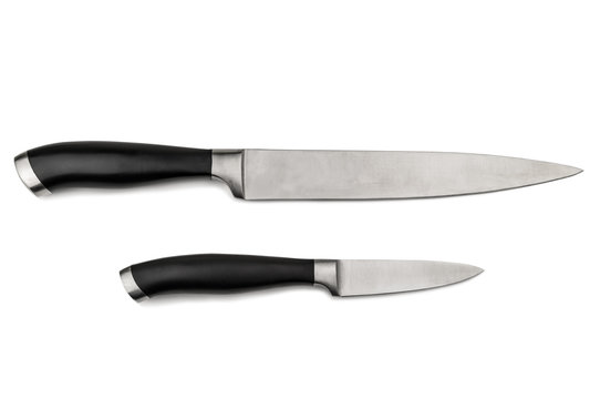 two knives on white