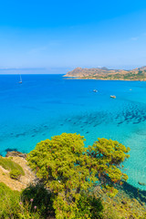 A view of beautiful sea bay Ostriconi, Corsica island, France