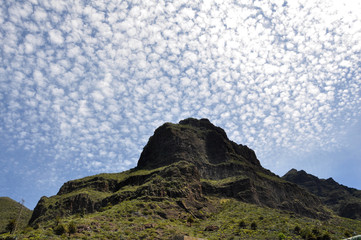 Wolken über der Schlucht von Masca