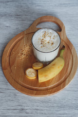 Milkshake with banana