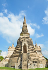 Thai style stupa at Wat Phra Si Sanphet, Thailand