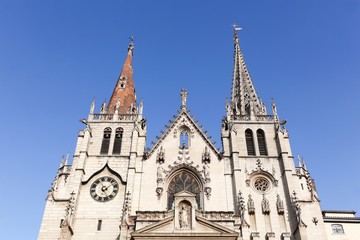 Fototapeta na wymiar The church of Saint Nizier in Lyon, France