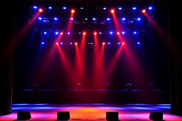 Fototapeta Free stage with lights obraz