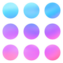 Abstract pink blue violet color circle gradient blur background illustration vector