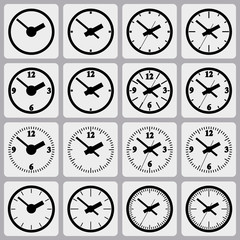 Watches, which can be hung on the wall.