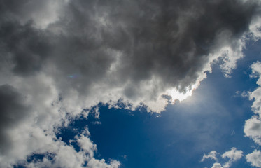 clouds in the blue sky / blue sky with cloud / Nice white cloud on the sky / blue sky background with tiny clouds / Sky clouds / Blue sky / white fluffy clouds in the blue sky