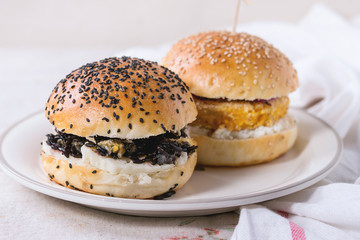 Homemade veggie burger