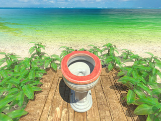 There is far from all of the things. Open toilet.