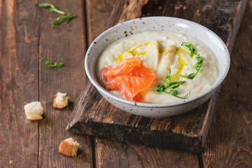 White asparagus soup