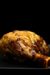 Lamb shank / Lamb shank on a black background