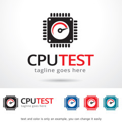 CPU Test Logo Template Design Vector 