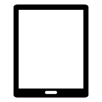 black tablet device icon clip art preview