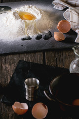 Flour and eggs