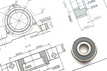Drawing with the bearing