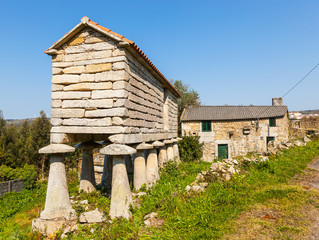 Horreo, a place to keep food and grain, typical of Galicia, Spain
