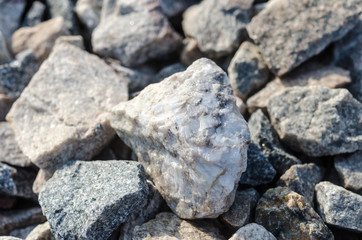 Natural stone on the floor. Stone background