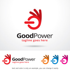 Good Power Logo Template Design Vector 