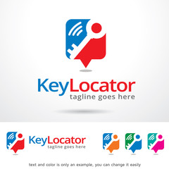 Key Locator Logo Template Design Vector