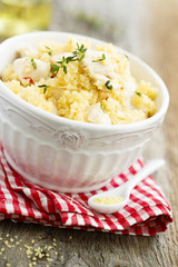 Chicken with couscous