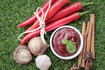 Korean red pepper gochujang for cooking.