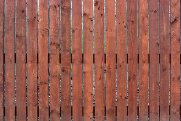 brown fence of pine boards