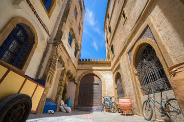 Old streets in Essaouira. Morocco