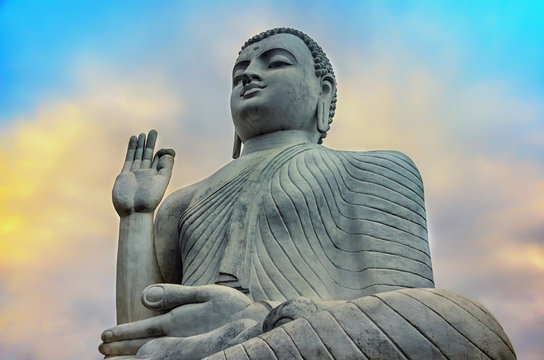 Buddha and blue sky