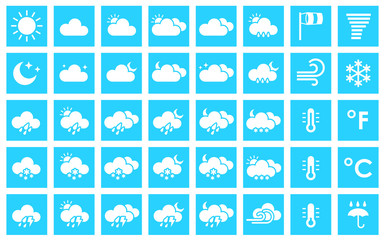 Set of weather icons