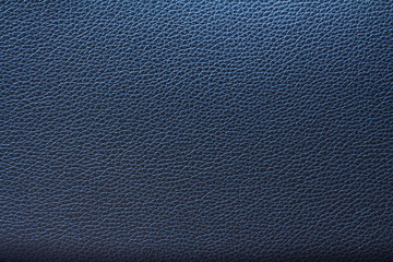 Blue leather texture, Blue leather bag, Blue leather background.